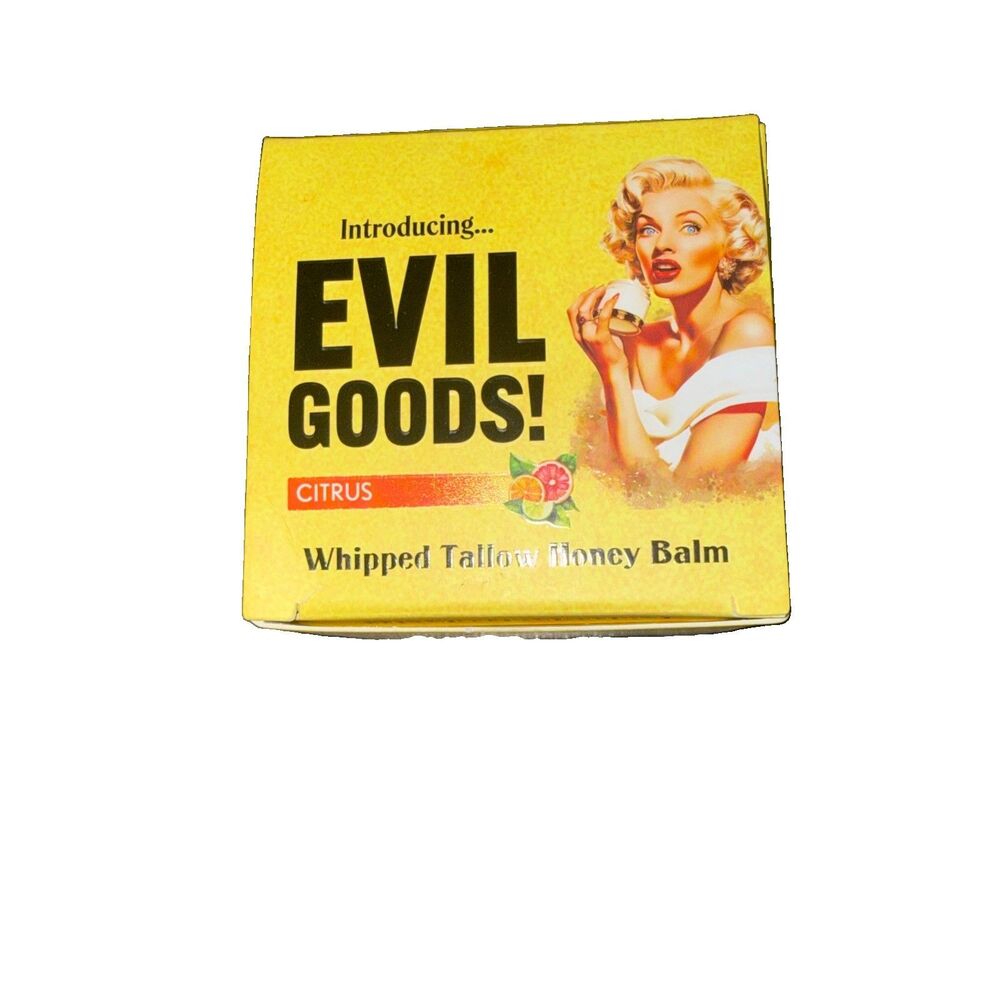 Evil Goods Whipped Tallow Honey Balm Citrus Moisturizer NIB 180g